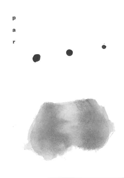 lavis encre de chine sur papier et titre (par)
