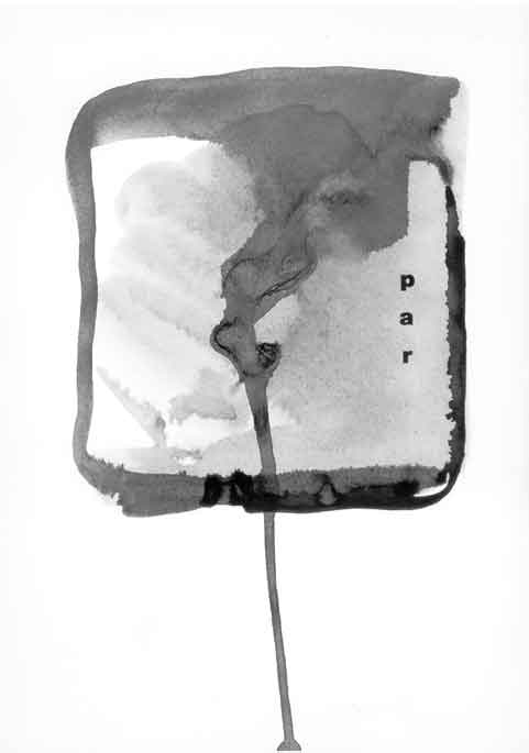 lavis encre de chine sur papier et titre (par)
